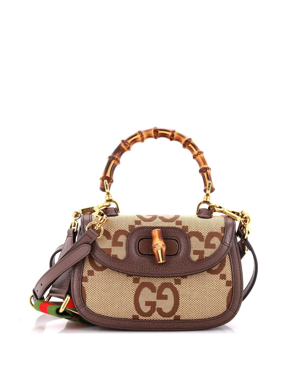 Gucci Bamboo Top Handle Bag Jumbo Gg #352238G24B